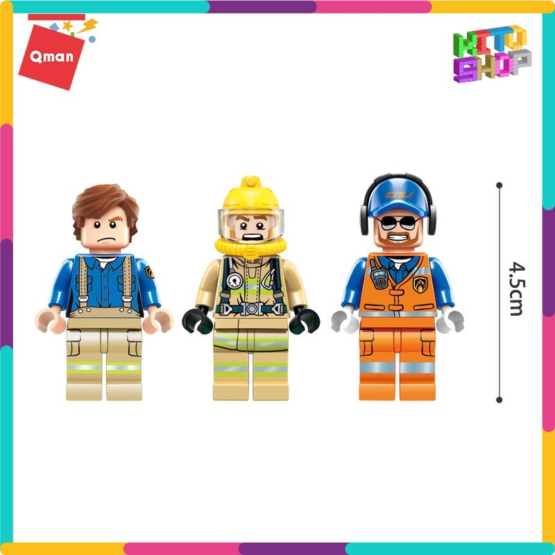 Đồ Chơi Xếp Hình Lego Cho Trẻ Qman 2805 – Máy Bay Cứu Hỏa Chống Cháy Rừng 369 Mảnh Ghép Cho Trẻ Từ 6 Tuổi