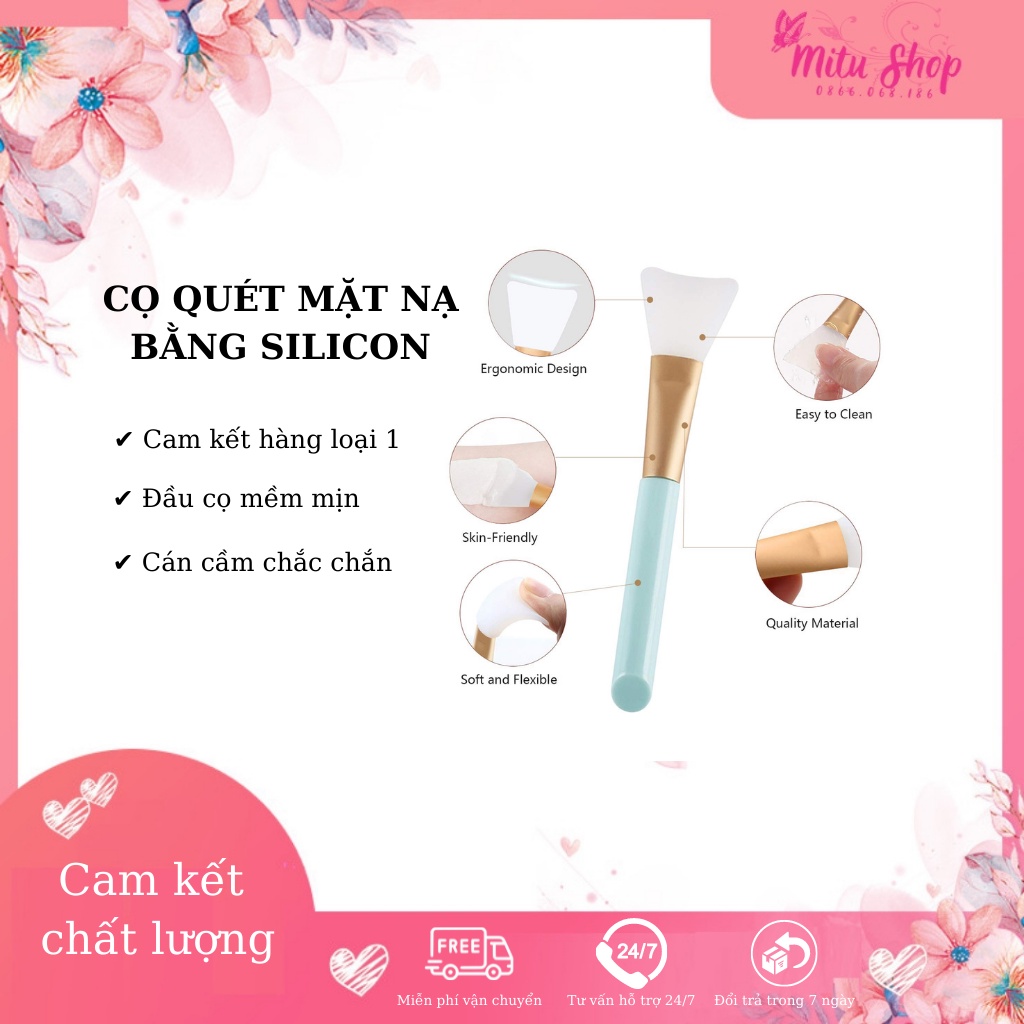 [XẢ KHO] Cọ sillicon quét mặt nạ hàng cao cấp - Tiện lợi, êm ái cho làn da, dễ dàng làm sạch sau khi dùng