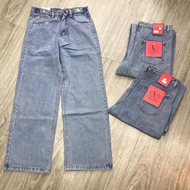 Quần jean xuông hack dáng