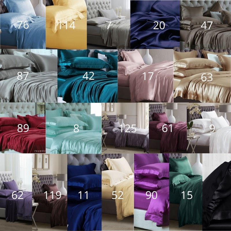 Bộ drap phi lụa khổ lớn từ 1-5 món