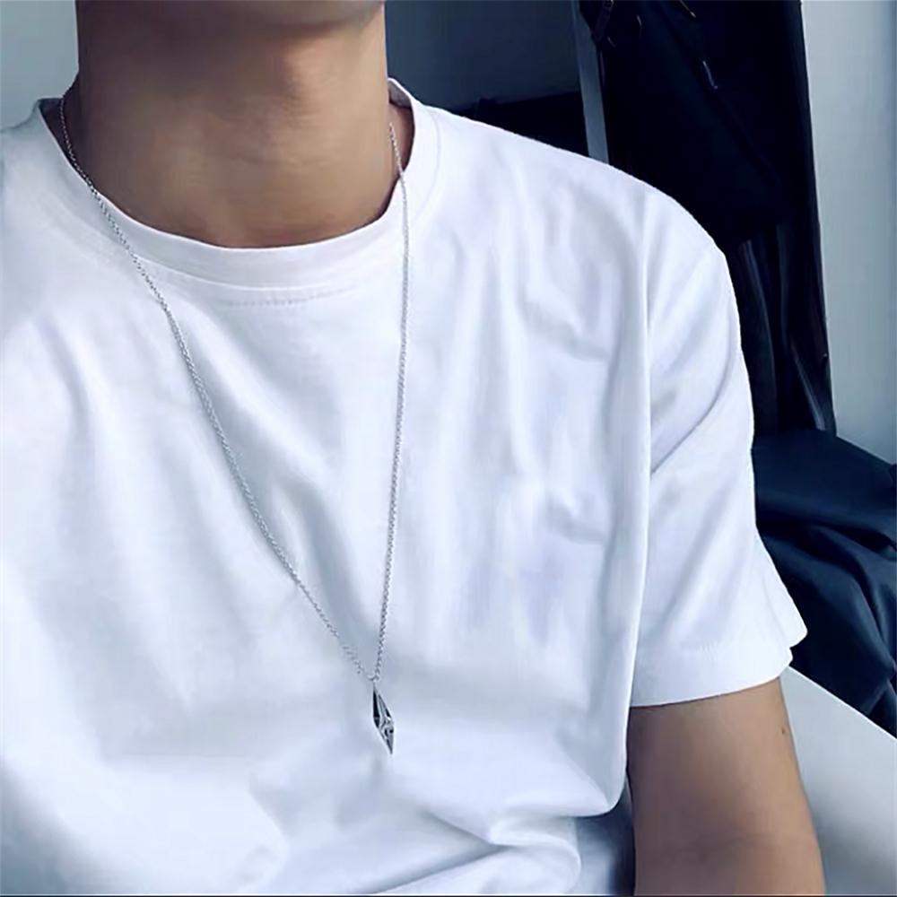 Vòng cổ Mặt Sau 2life Bằng Đồng Phong Cách Punk Hàn Quốc Cá Tính Sáng Tạo Dành Cho Nam