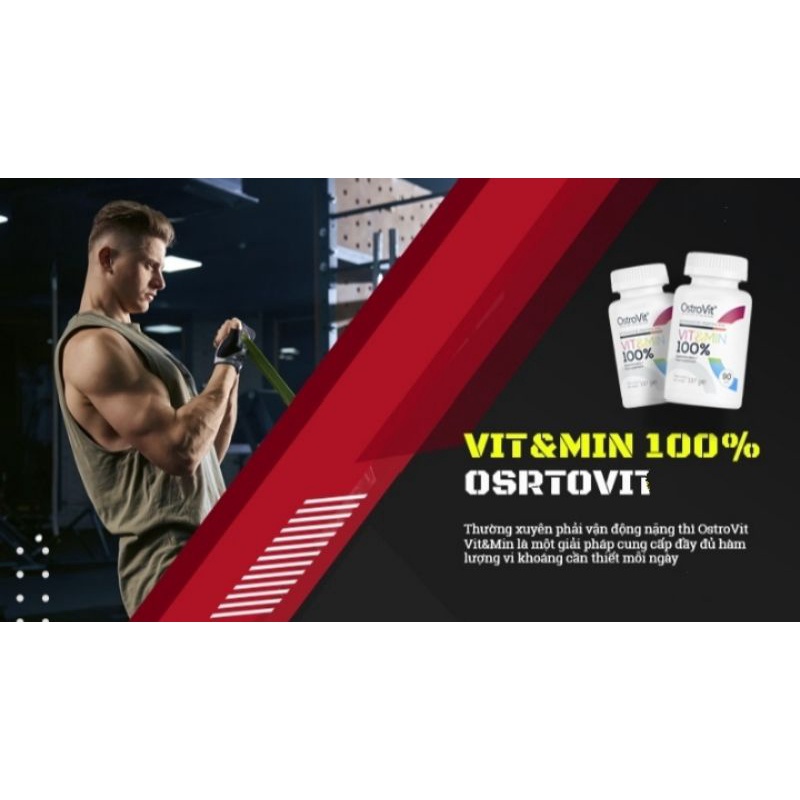 Thực Phẩm Bổ Sung Vitamin và Khoáng Chất Ostrovit Vit Min 100% 90 Viên CHÍNH HÃNG TẠI WHEYSINHVIEN.COM