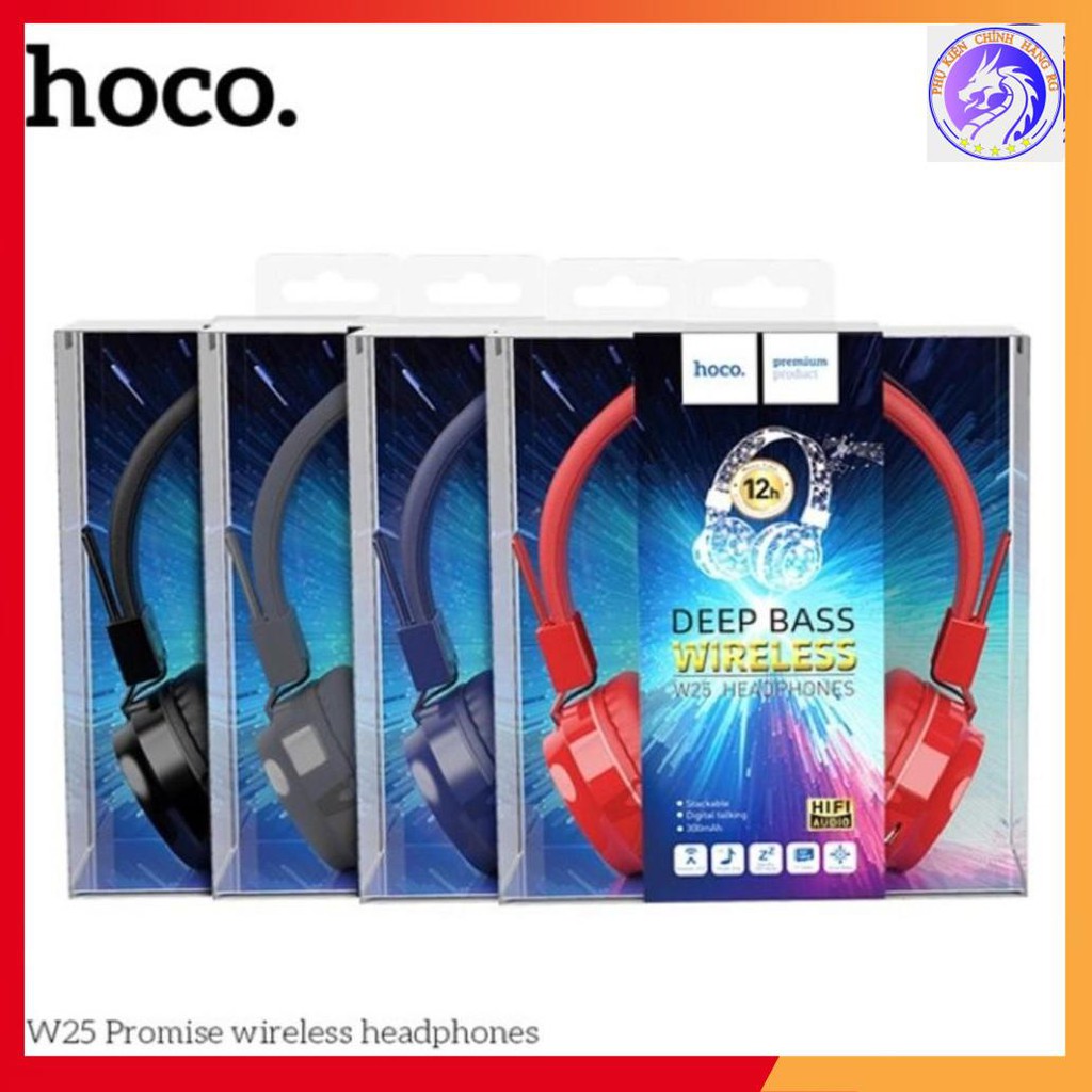 Tai nghe chụp tai bluetooth Hoco W25 chính hãng | BigBuy360 - bigbuy360.vn