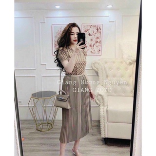 CHÂN VÁY XẾP LY DÀI CHẤT ĐẸP MS16524