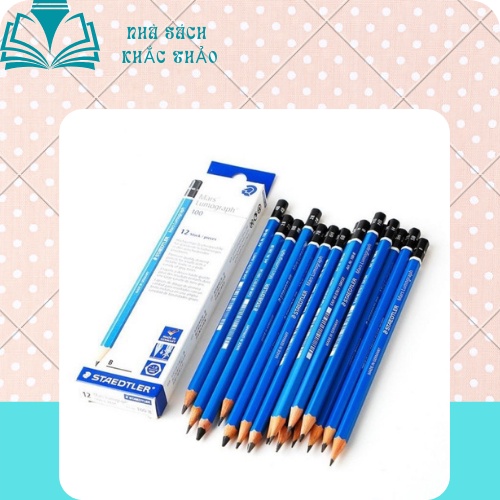 Bút chì Staedtler - bút Chì Đức xanh 2B dành cho học sinh lớp 1 luyện chữ.