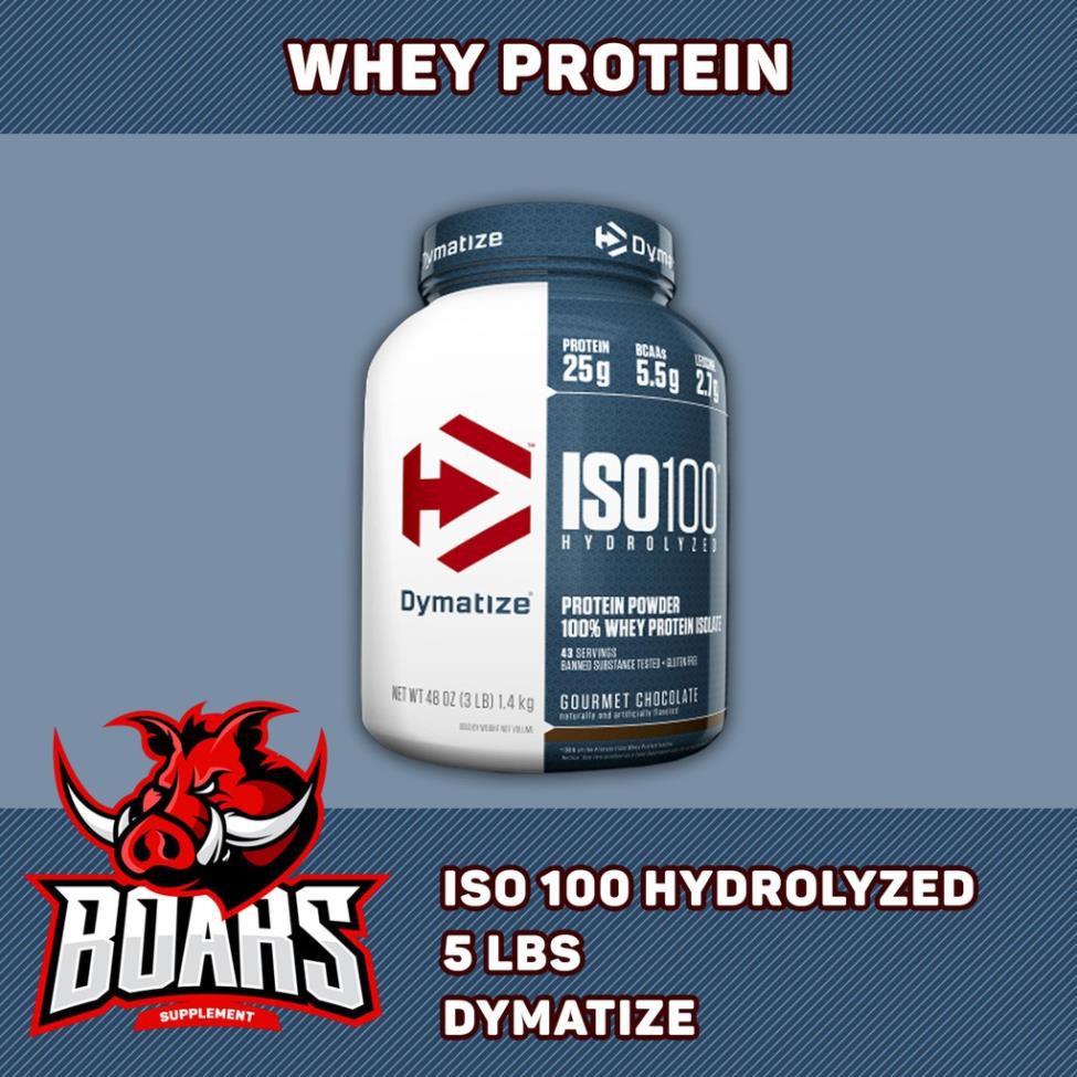 DYMATIZE ISO100 - SỮA WHEY PROTEIN HYDROLYZED HỖ TRỢ PHÁT TRIỂN CƠ BẮP (5 LBS)