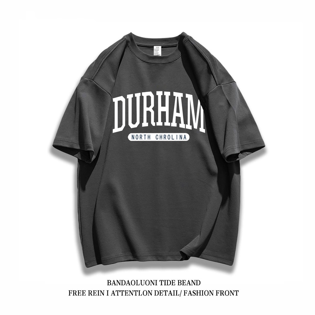 Áo Thun Cotton Tay Ngắn Dáng Rộng In Chữ Phong Cách Retro Mỹ Dành Cho Cặp Đôi