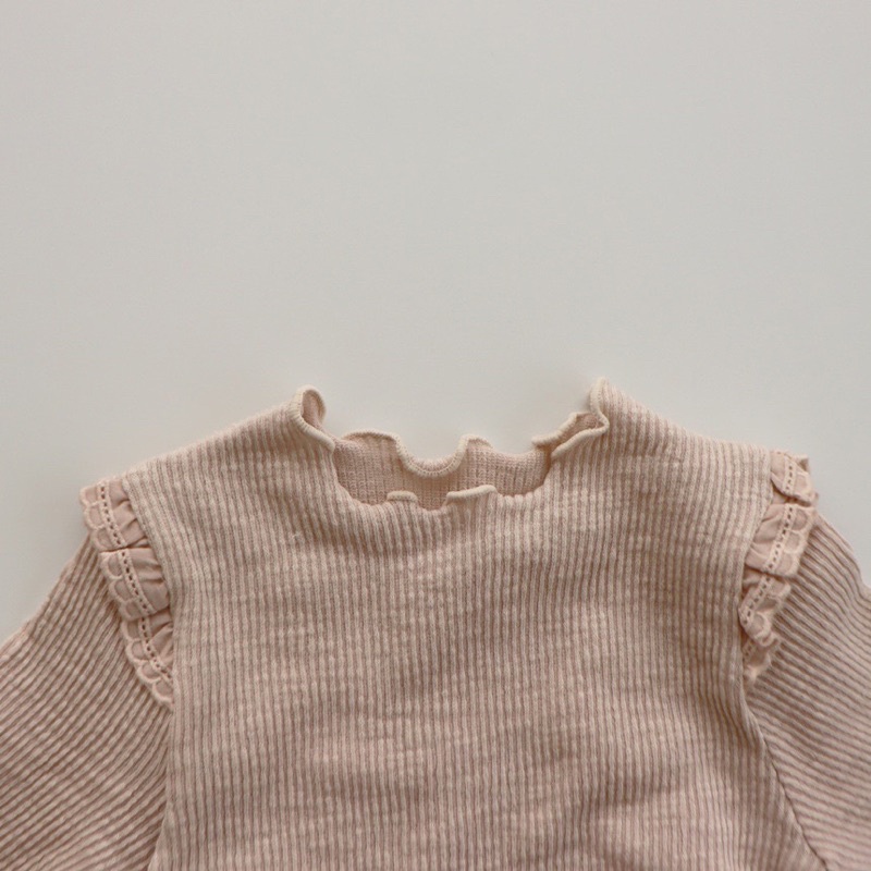 Set bodysuit cotton, set bộ quần áo thu đông và turban mềm mại chất gân xốp cực yêu cho bé