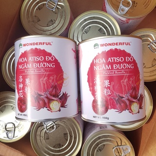 Hoa Atiso Đỏ Ngâm Đường Wonderful Lon 950gr