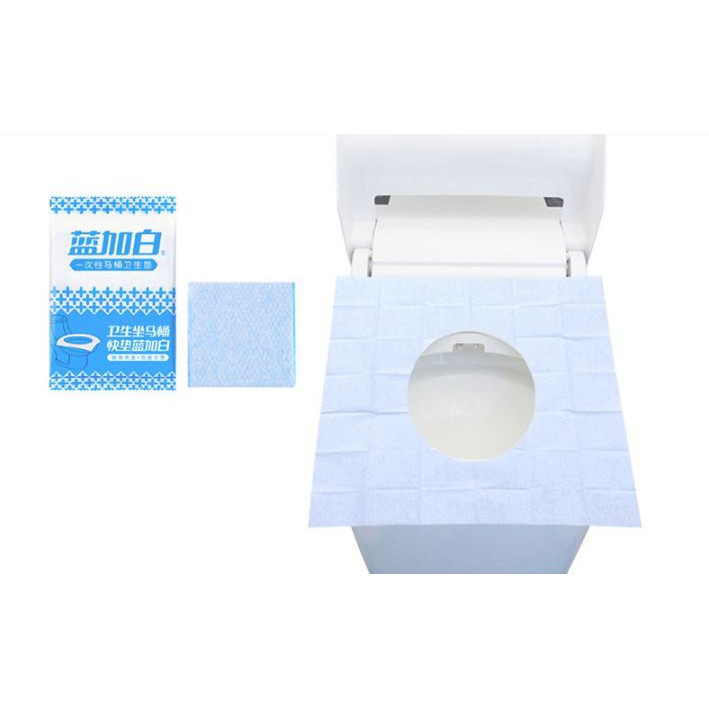 Giấy lót bàn cầu vệ sinh/ TOILET SEAT COVER dùng 1 lần KN STORE tiện lợi, vệ sinh