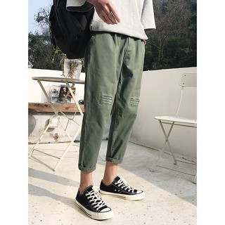 [ORDER] Quần baggy kaki hàng quảng châu rách gối