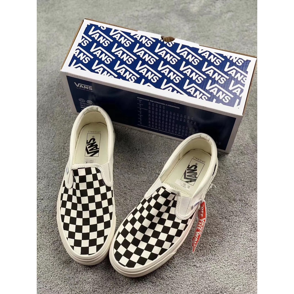 (Xả Hàng Đón 2020). Giày Vans vault Slip On Black&White  chính hãng 100% : ⁸ :; ` ; , ‣ , $ Ⓡ # ˢ :