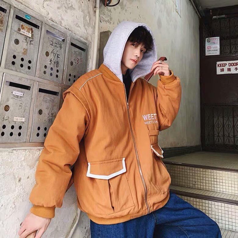 ÁO KHOÁC KAKI TRẦN BÔNG 3 LỚP SIÊU DÀY CỰC ẤM CAM ĐẤT HOTTREND | BigBuy360 - bigbuy360.vn