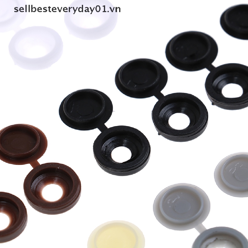Set 50 Nắp Nhựa Đậy Bảo Vệ Ốc Vít Gấp Gọn Trang Trí Nội Thất Xe Hơi Ốp
