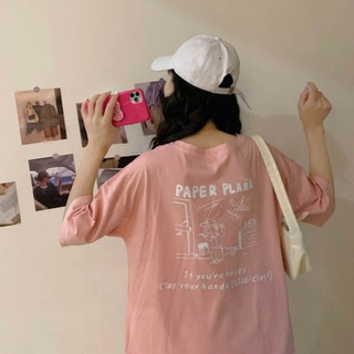 Áo thun tay lỡ Leisure time 😚😚🥰🥰