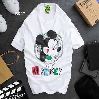 FREE SHIP ❤️BỘ SƯU TẬP ÁO THUN HOẠT HÌNH MICKEY FORM CHUẨN UNISEX - MÀU BASIC - FORM RỘNG