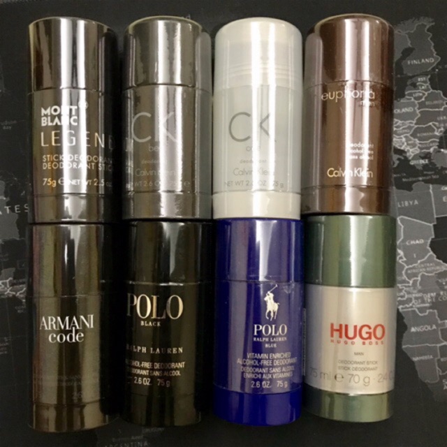 Lăn Nách Sáp Calvin Klein/ POLO/ Mont Blanc/ HUGO 75g (CK One/ Eternity/ Euphoria)