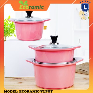 BỘ 4 NỒI ĐÁ ĐÁY TỪ V-LINE ECORAMIC ESET-4IH