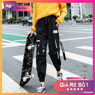 Quần jogger nữ 🍓freeship🍓 - quần jogger kaki túi hộp