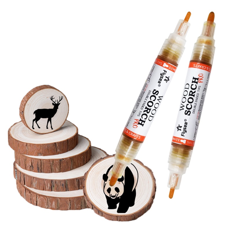 Bút Đánh Dấu Gỗ Hai Đầu Chuyên Dụng Cho Vẽ Tranh