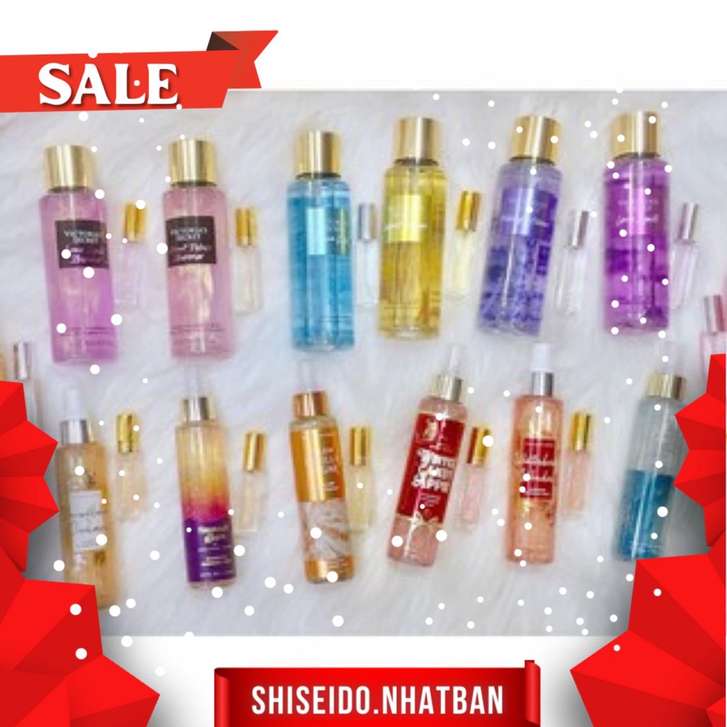 👑 {CHIẾT} Xịt Thơm Body Mist Bath & Body Works Đủ Mùi (10ml)