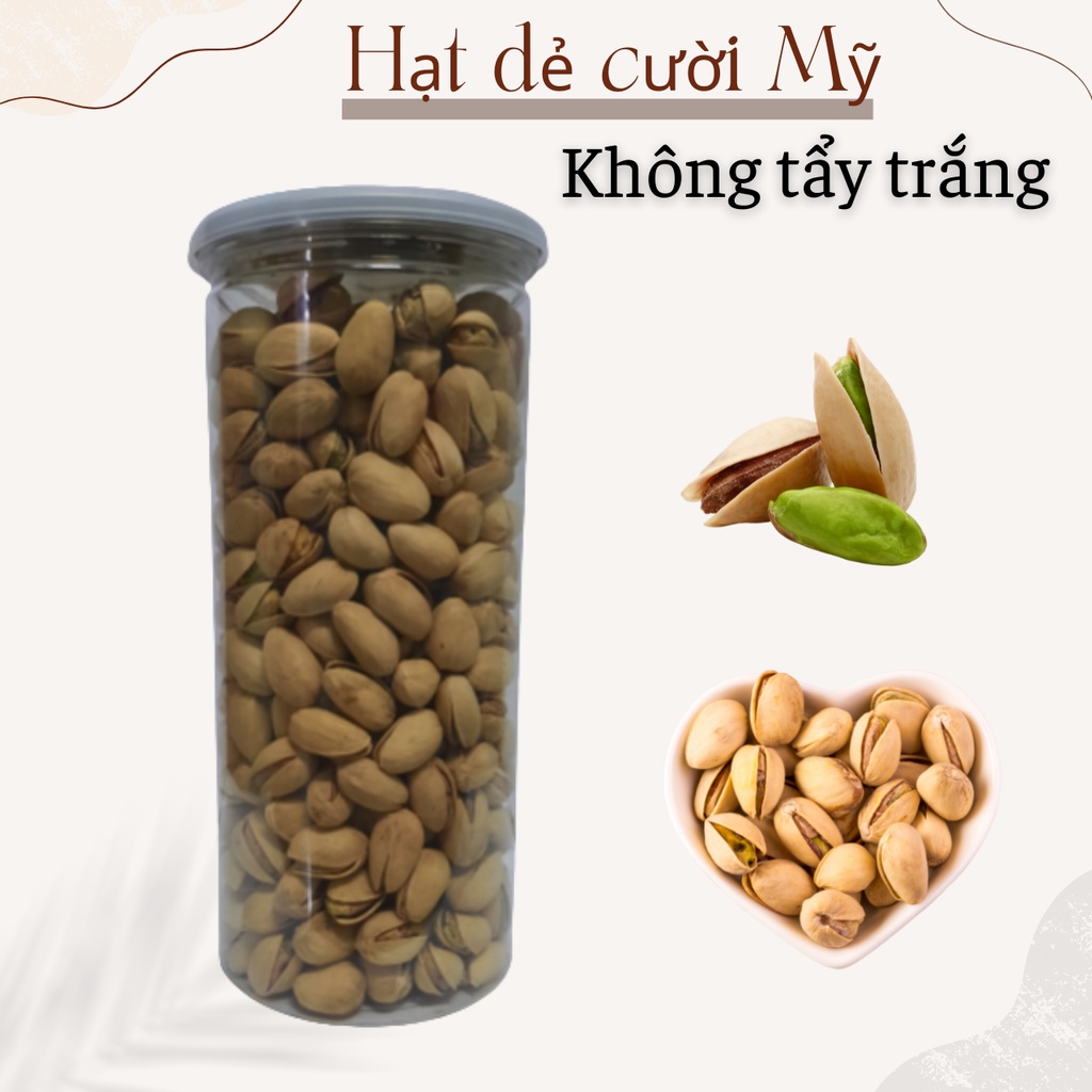 500g Hạt dẻ cười mỹ không tẩy trắng