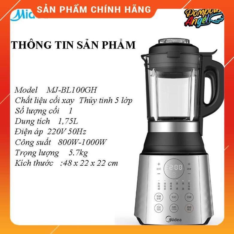 ( CHÍNH HÃNG) MÁY XAY NẤU ĐA NĂNG -MÁY LÀM SỮA HẠT MIDEA