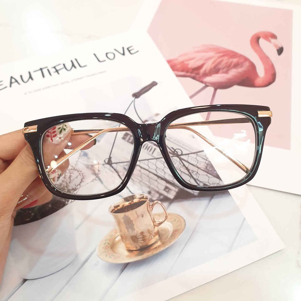 Gọng kính vuông nam nữ Emilie eyewear phụ kiện thời trang 333