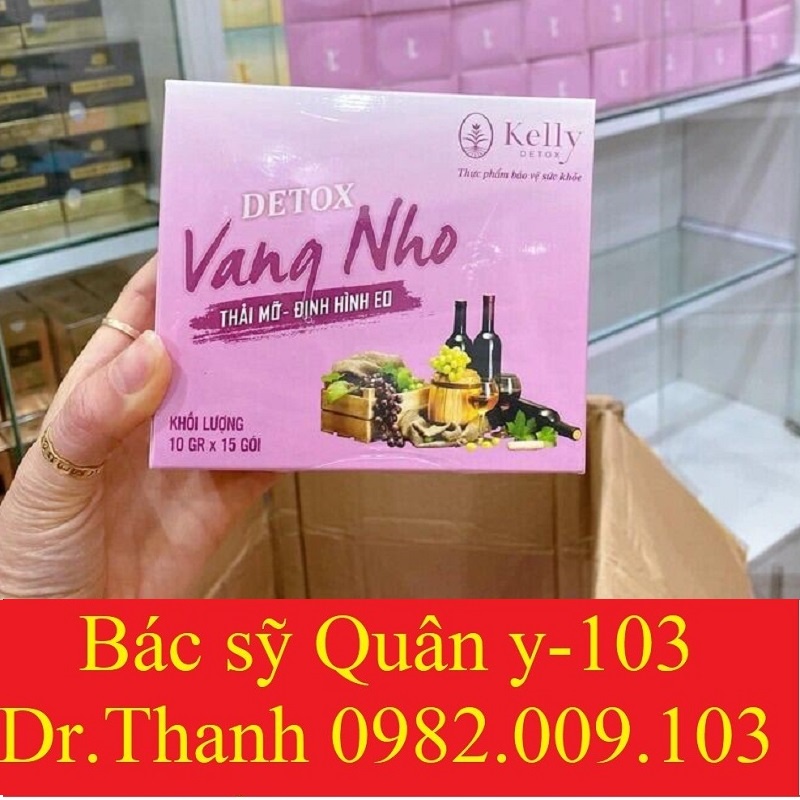 {GIẢM CÂN AN TOÀN} Detox VANG NHO  Ngừng dùng không tăng trở lại
