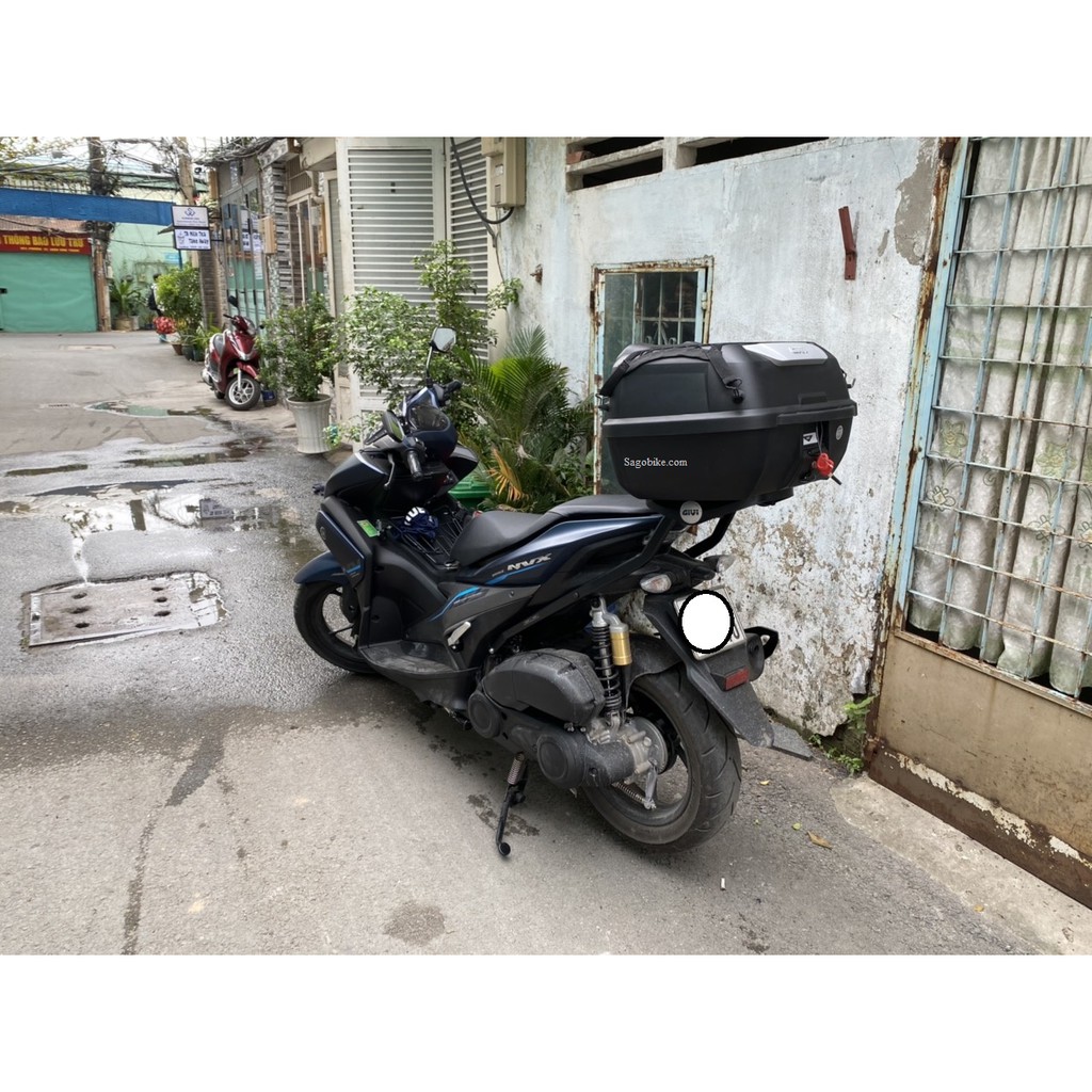 Thùng xe NVX thùng Givi E43NTL-ADV và baga SRV NVX thiết kế chuẩn theo xe, hàng Givi chính hãng, bảo hành 2 năm