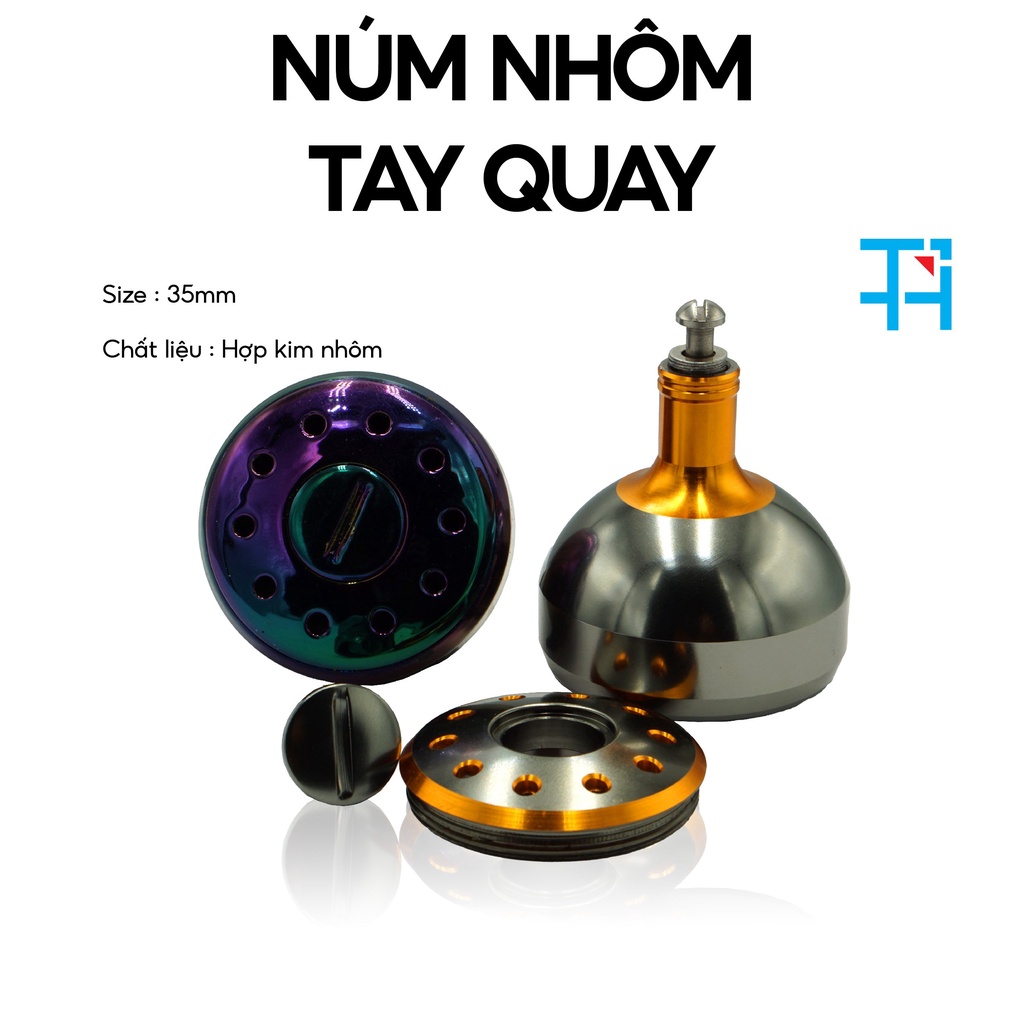 Núm Nhôm Tay Quay CNC / NÚM TITAN / NÚM 7 MÀU