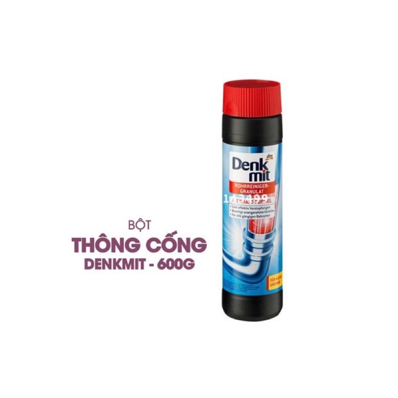 Bột thông tắc cống rãnh Denkmit 600g - thông tắc bồn rửa bát, bồn rửa mặt