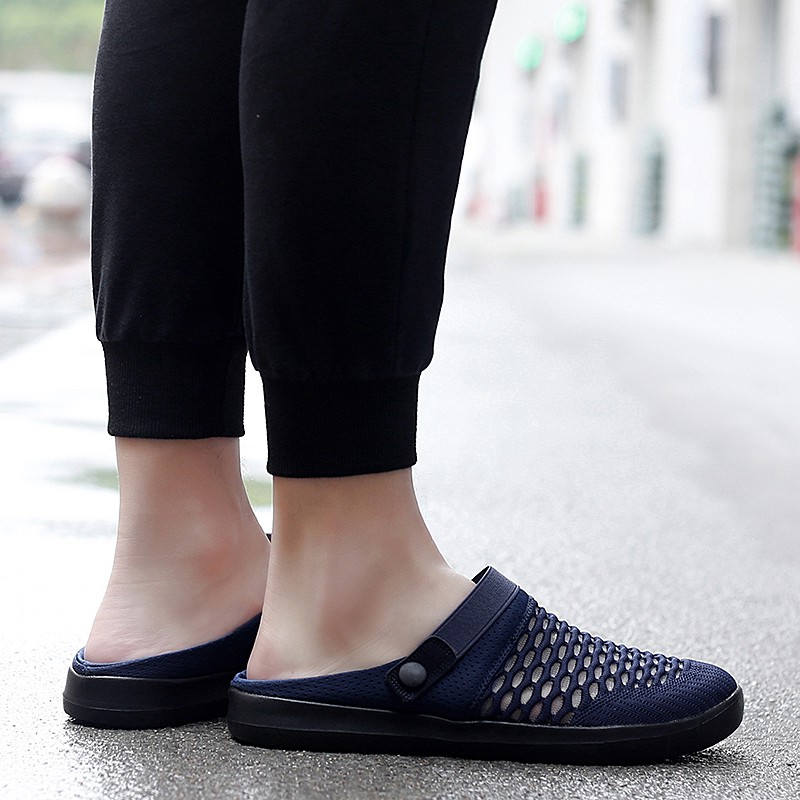 Dép lười bít mũi thoáng khí thời trang mùa hè năng động dành cho nam | BigBuy360 - bigbuy360.vn