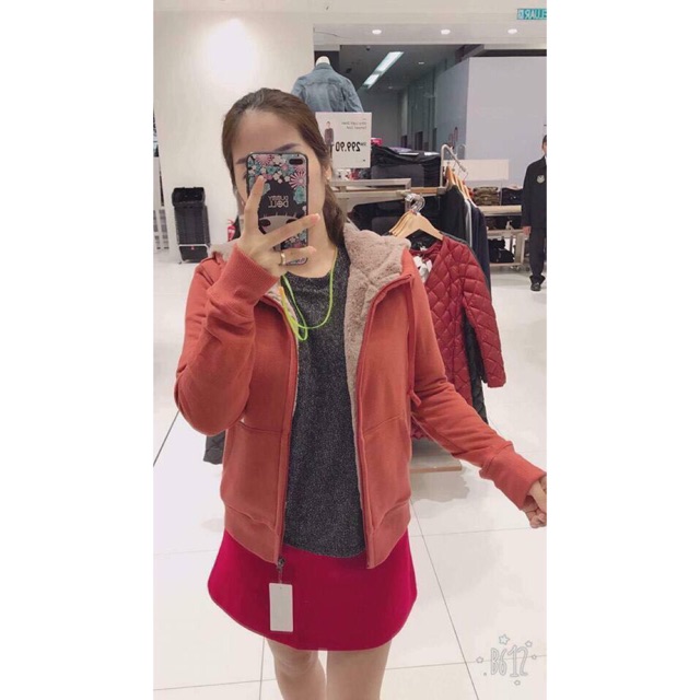 Áo nỉ lót lông cừu uni