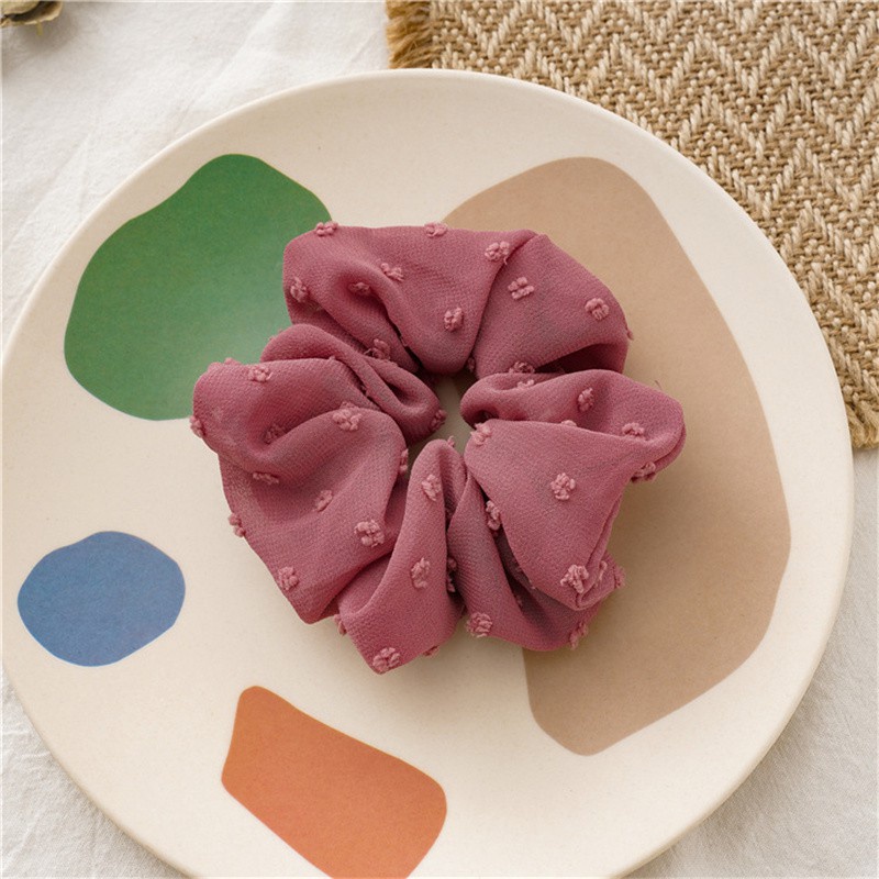 Dây buộc tóc cỡ lớn 5 màu sắc tùy chọn cho nữ