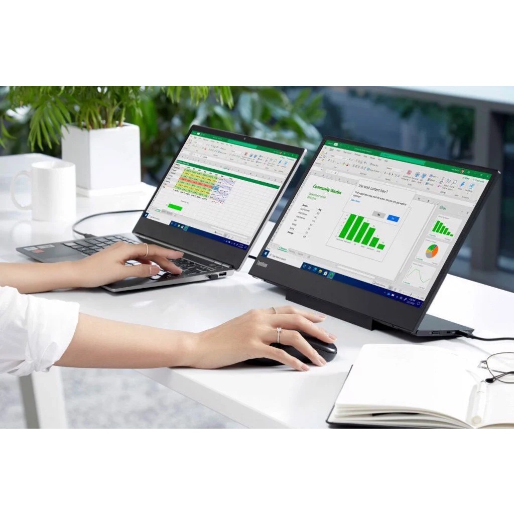 Màn hình Di Động Lenovo ThinkVision M14 M15 M14D L15  14-15 Inch Full HD, Siêu Mỏng Nhẹ - BH 36 Tháng