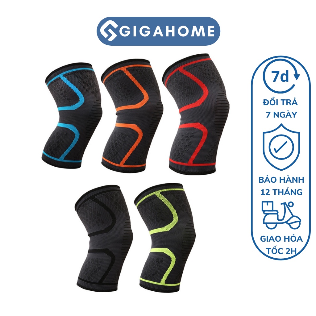 Combo 2 Băng Gối Thể Thao Tập Gym, Đá Bóng GIGAHOME Co Giãn Đàn Hồi, Tránh Chấn Thương 9367