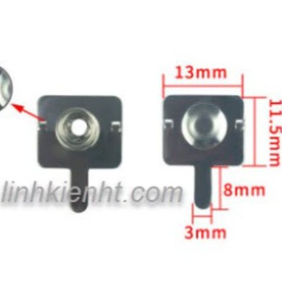 [50 bộ / 100 bộ] Lò xo pin micro đế pin micro chân pin micro thép không gỉ 13x11.5mm