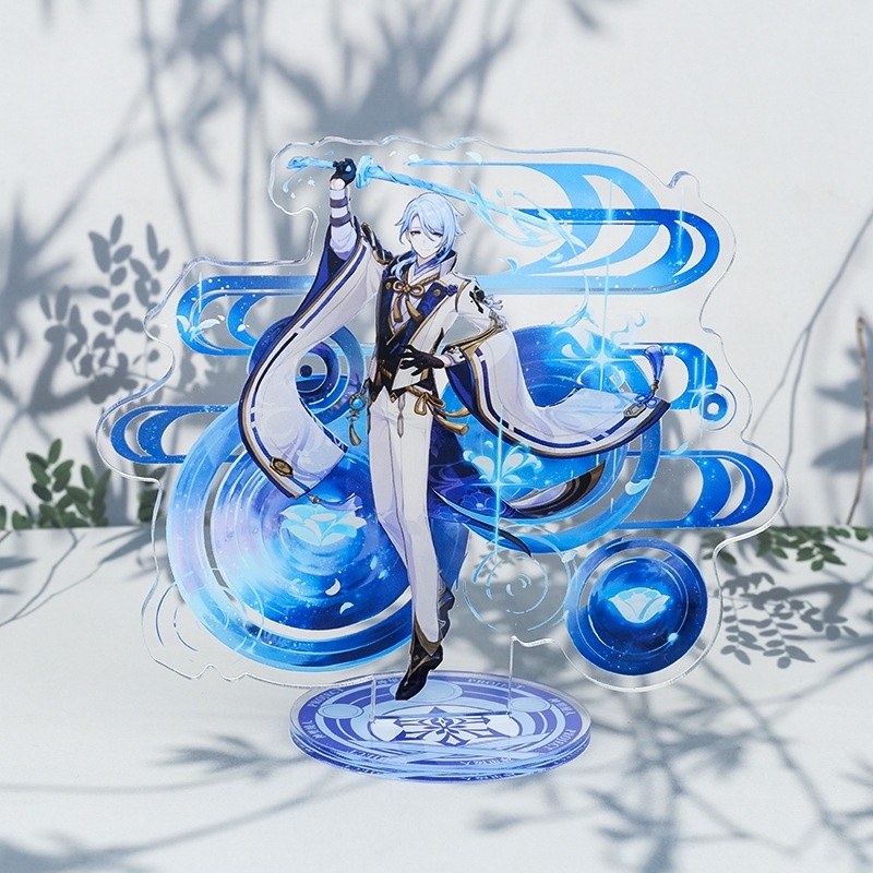 Mô hình Standee nhân vật AYATO KAMISATO Genshin Impact game anime chibi tượng mica trong trưng bày