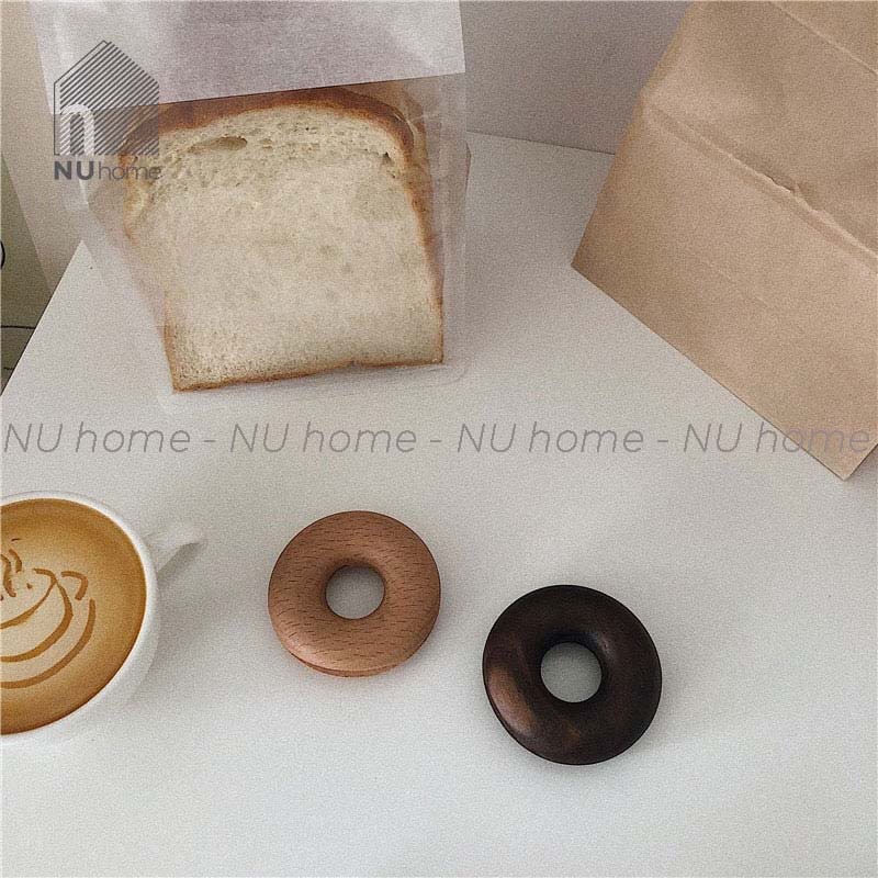 nuhome.vn | Kẹp túi gỗ hình Donut thiết kế theo phong cách Nhật Bản