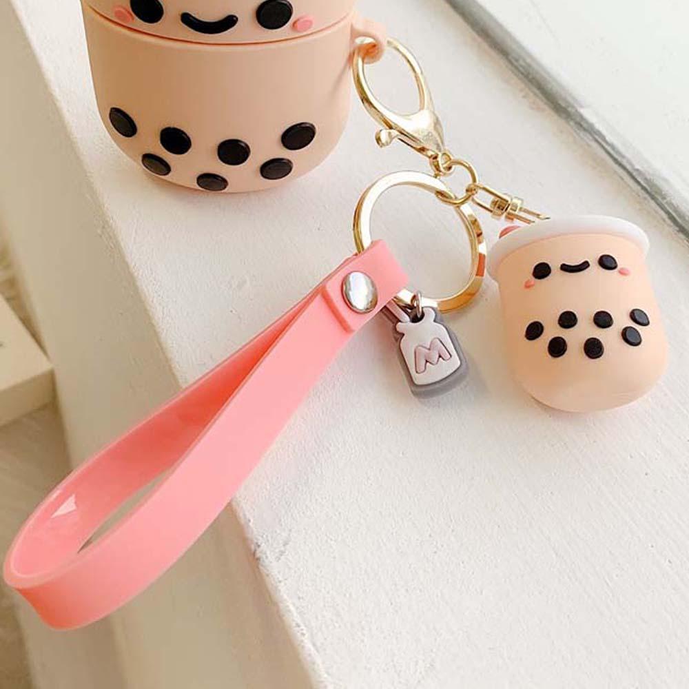 Móc Khóa Silicone Hình Ly Trà Sữa Dễ Thương