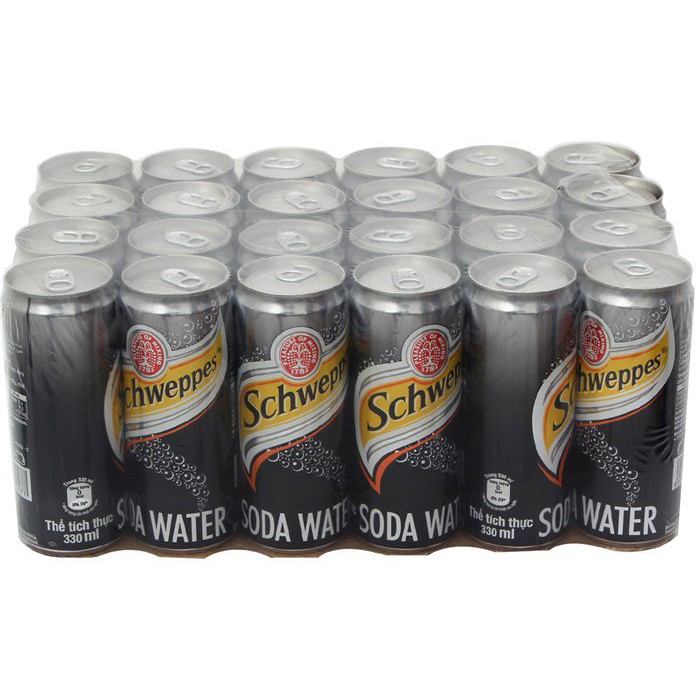 Soda water schweppes 330ml x 24 lon