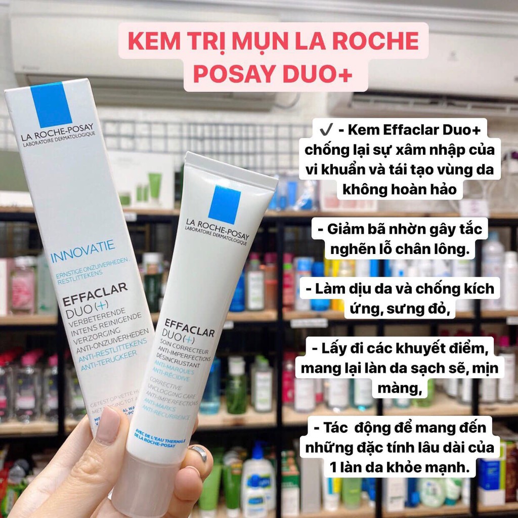 [100% CHÍNH HÃNG] Kem giảm mụn La Roche Posay Effaclar DUO+