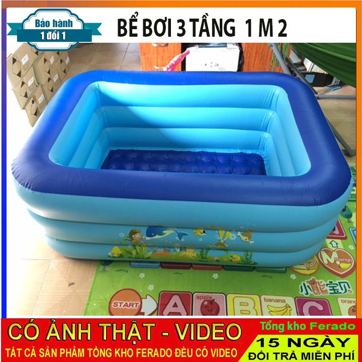 Bể bơi phao các cỡ - Bơm hút thổi 2 chiều