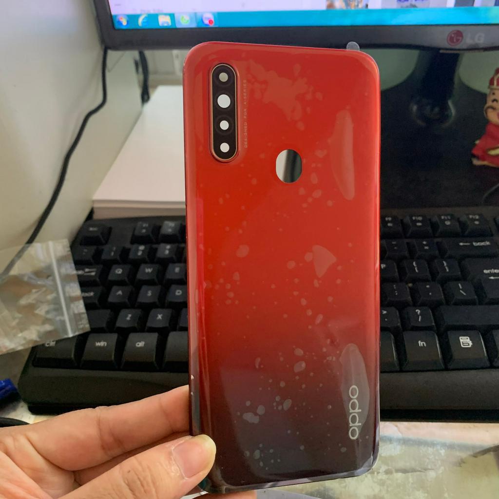 Vỏ lưng oppo A31-2020 ZIN CÓ NÚT BẤN KÍNH CAM