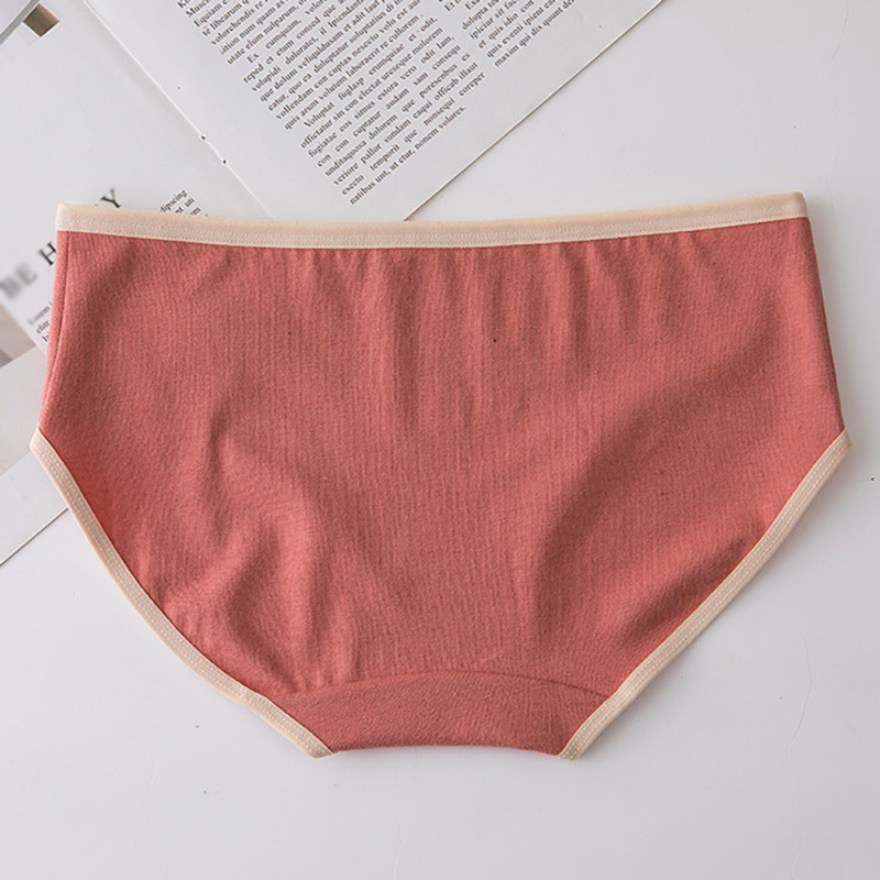 Quần Lót Cotton Không Đường May Thiết Kế Đơn Giản Cho Nữ