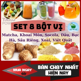 {DEAL SỐC} Bột Vị Pha Trà Sữa & Mix Vị Thạch Rau Câu Matcha,Khoai Môn,Dâu,Bạc Hà,Sầu Riêng,Xoài,Việt Quất..Tại Bếp Mẹ Đô