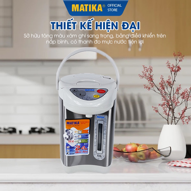 Bình Thủy Điện 3.5L MATIKA MTK-8135