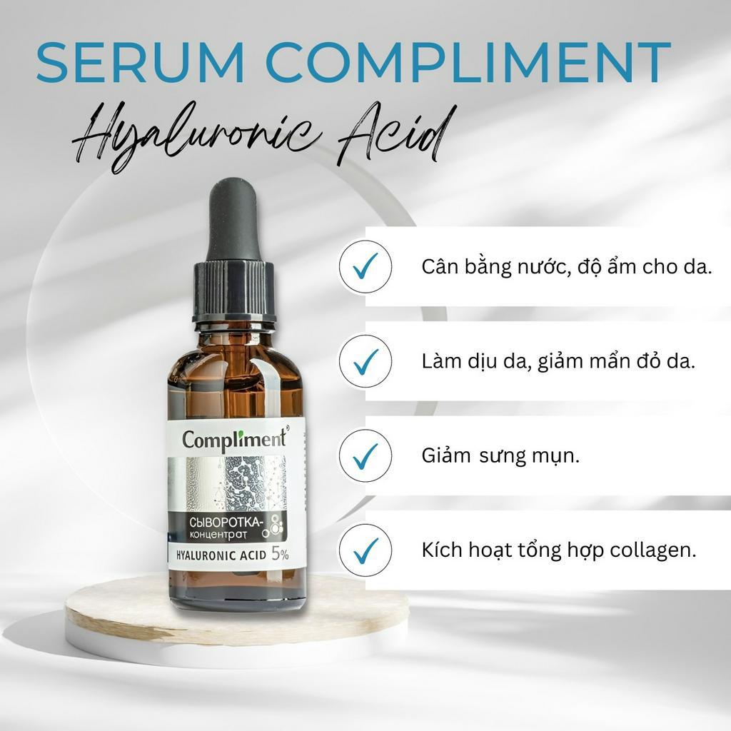 Serum Compliment No Problem Tinh Chất Dưỡng Da B5 BHA 2% Vitamin C Se Khít Lỗ Chân Lông 27ml
