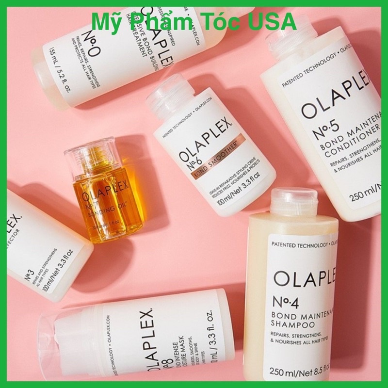 Combo Olaplex bộ sản phẩm chăm sóc tóc hư tổn, yếu, rụng, khô xơ